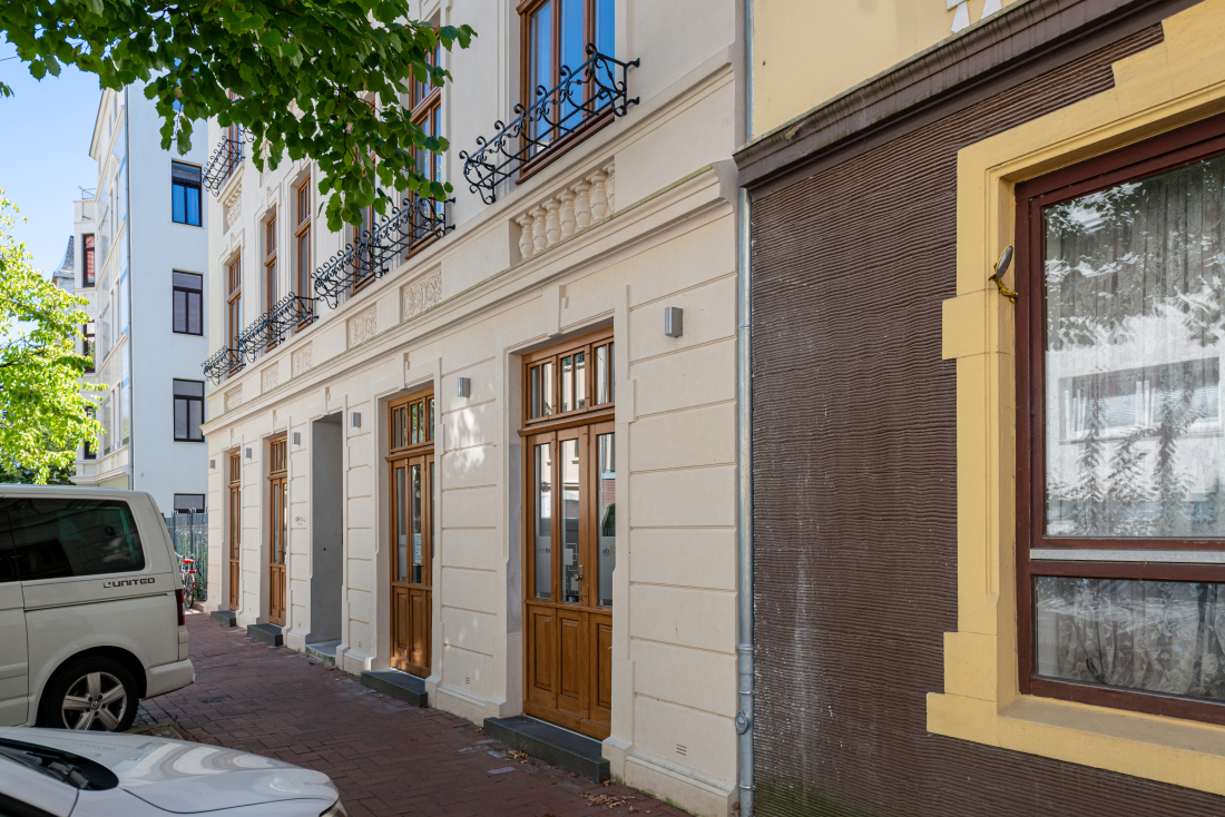 Das Gebäude des Starthaus Bremerhaven in der Uhlandstraße Das Gebäude des Starthaus Bremerhaven in der Uhlandstraße